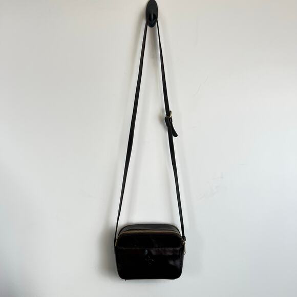 Patricia Nash Leopard Haircalf Rimini Double Zip Box Crossbody Bag - Picture 13 of 13